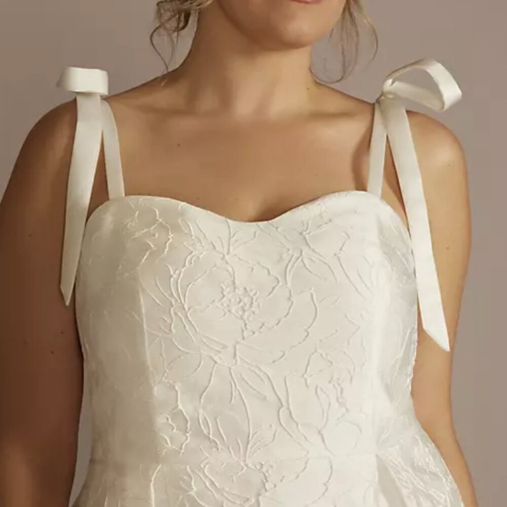 Short White Dress - David's Bridal - Never Worn - Picture 4 of 4